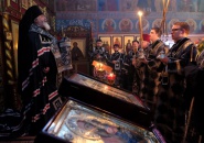 Преосвященнейший Мстислав, епископ Тихвинский и Лодейнопольский, совершил вечерню с чином прощения в г. Лодейное Поле
